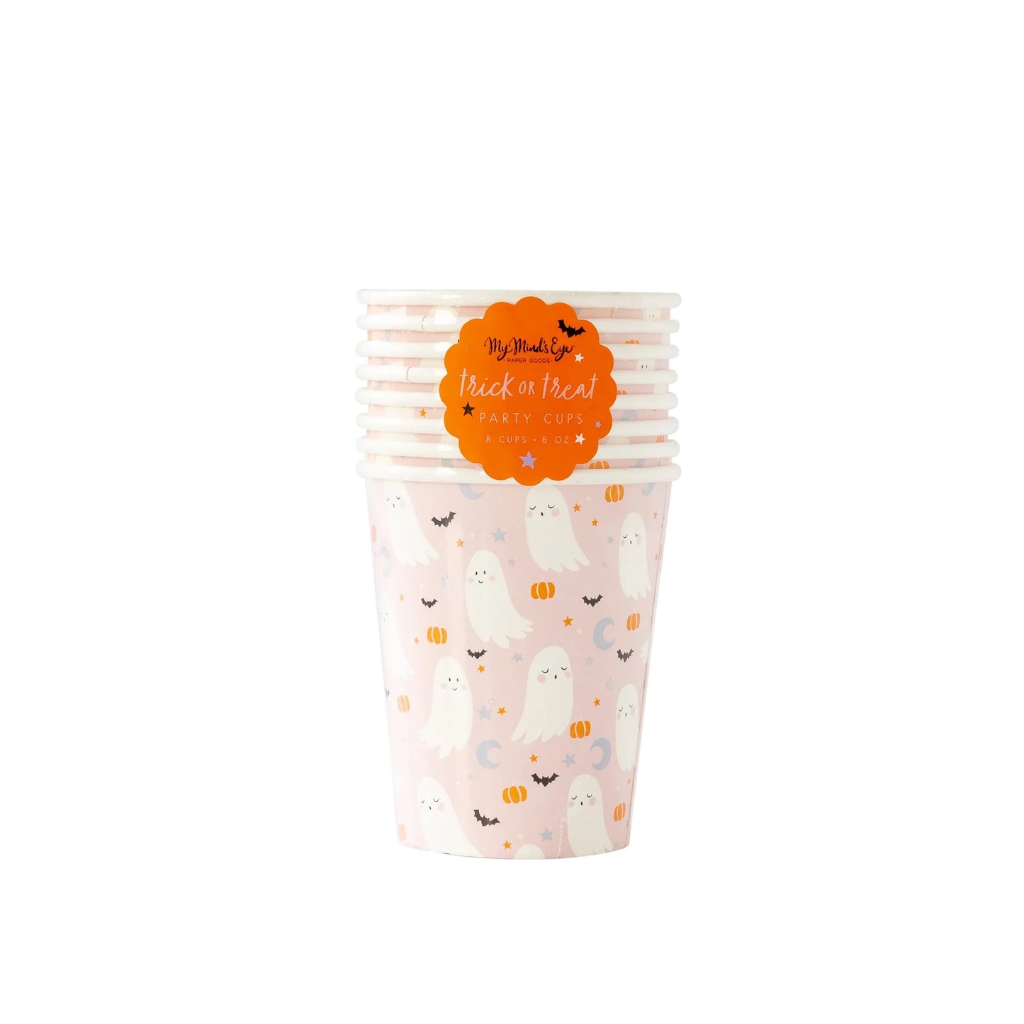 PINK PASTEL GHOST PARTY CUPS