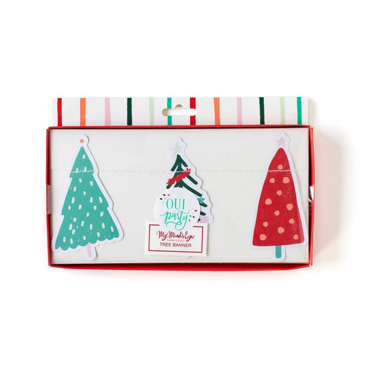 WHIMSICAL CHRISTMAS TREE BANNER