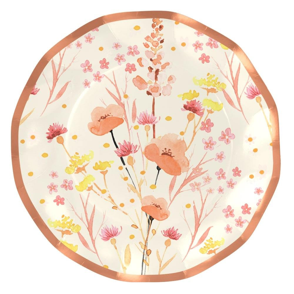 WAVY  WILDFLOWER DINNER PLATES