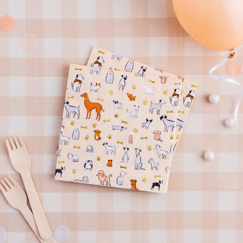 Bow Wow Dinner Napkins