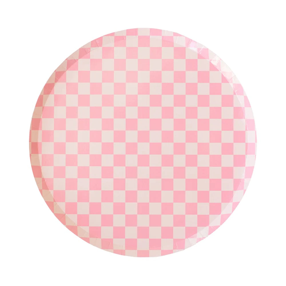 Check It! Tickle Me Pink Dinner Plates