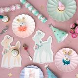 Pastel Deer Dessert Plates