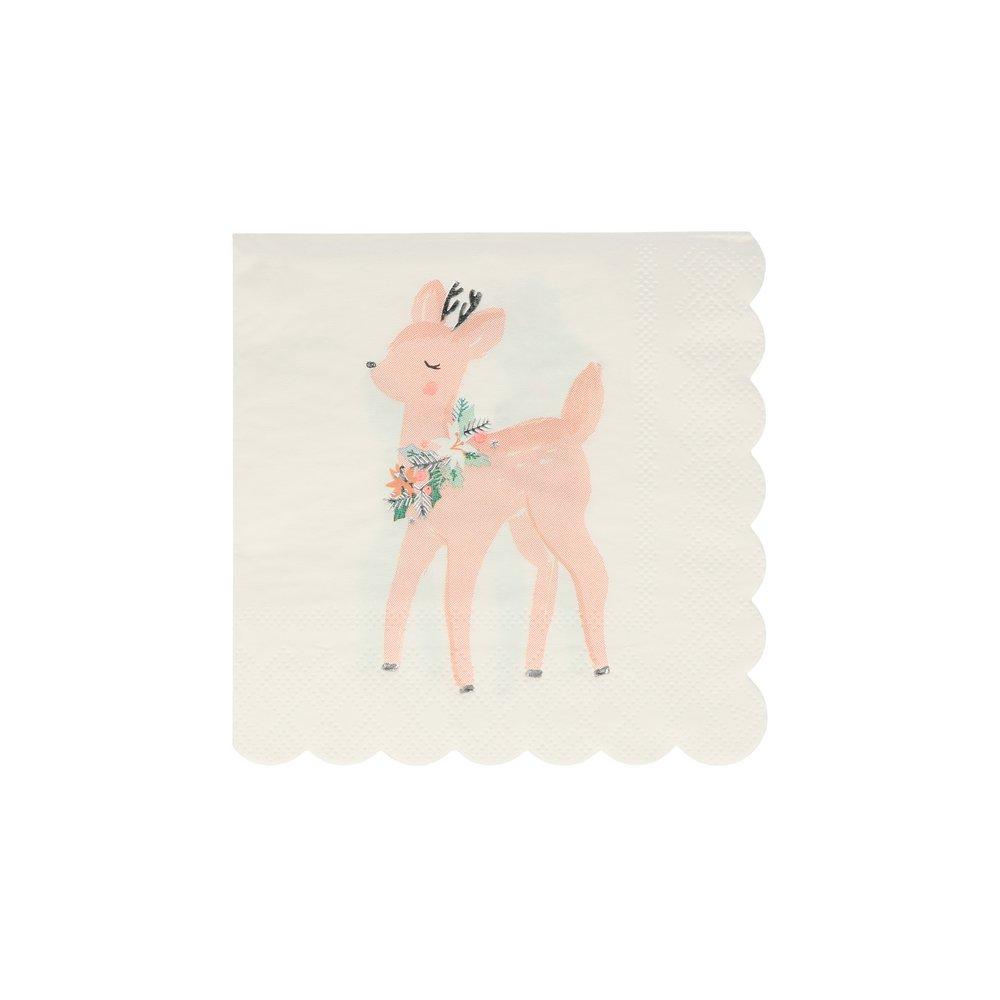 Pastel Deer Cocktail Napkins