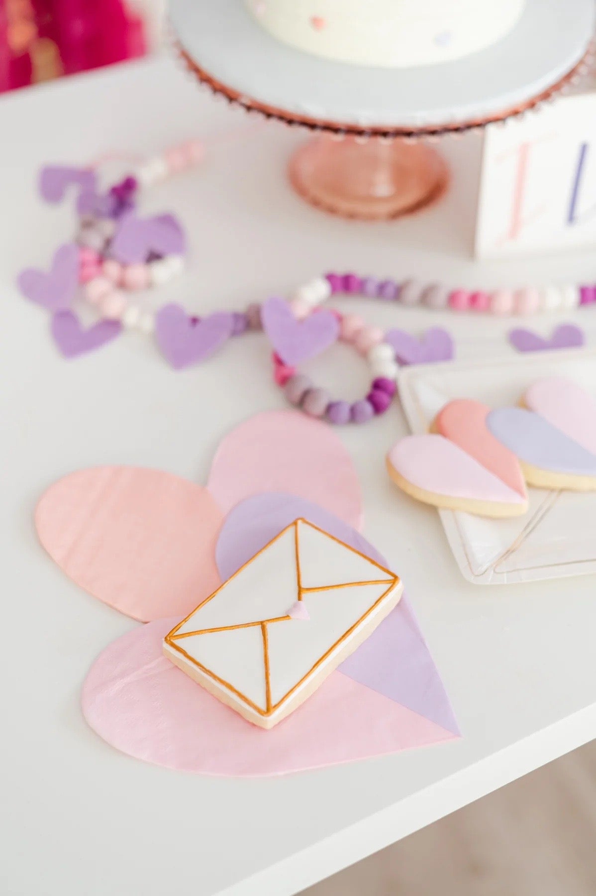 PASTEL VALENTINE HEART NAPKINS