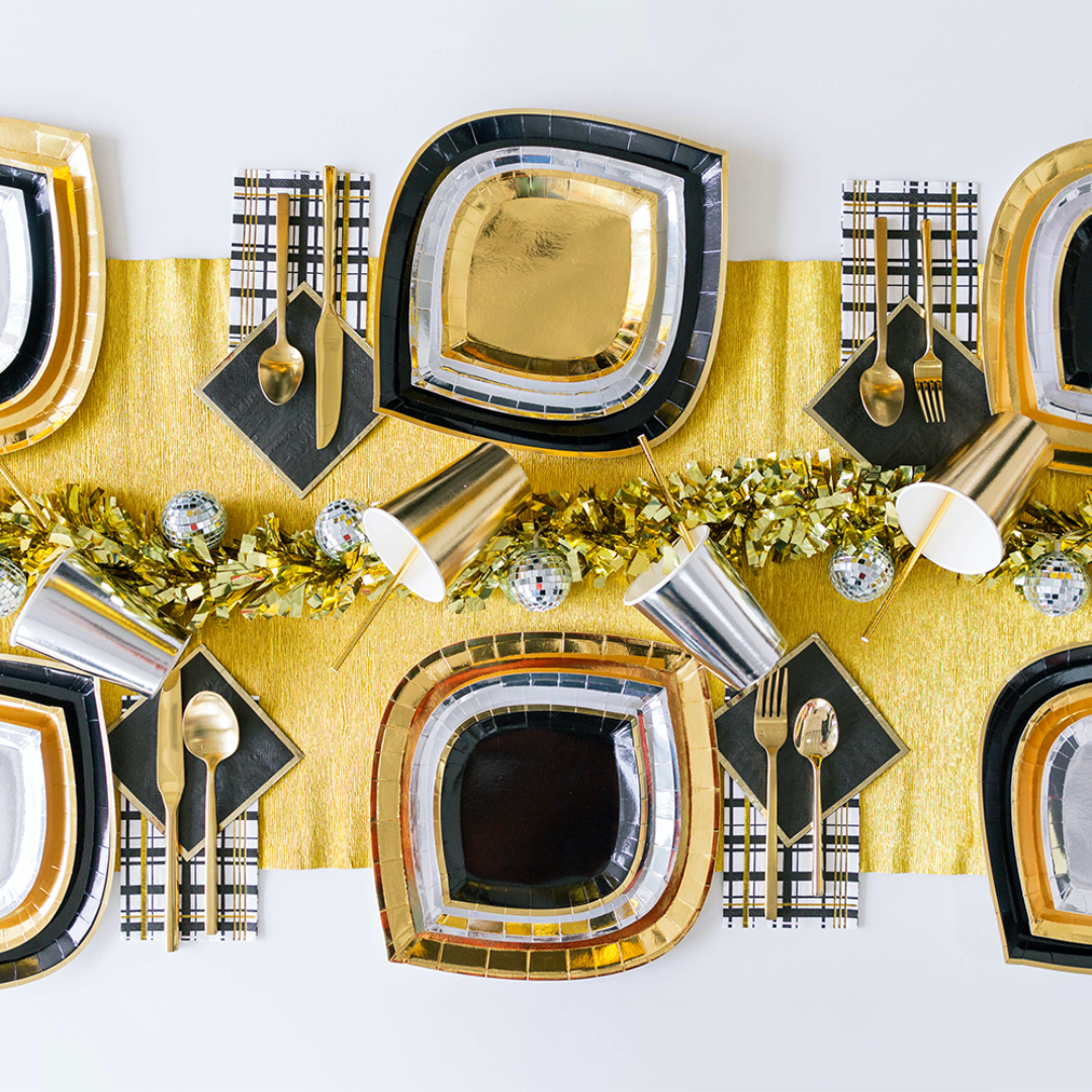 Posh Silver Fox Dinner Plates