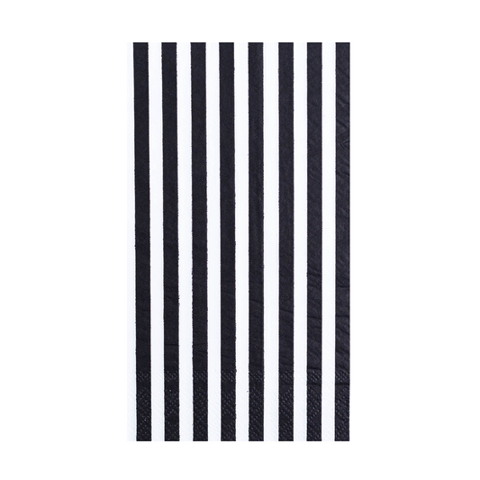 Black & White Striped Dinner Napkins