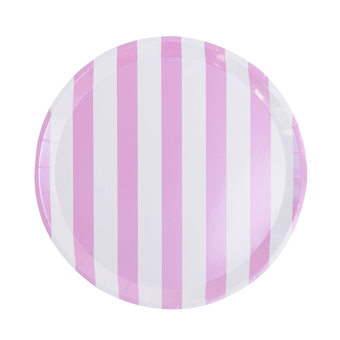 Candy Striped Dinner Plates