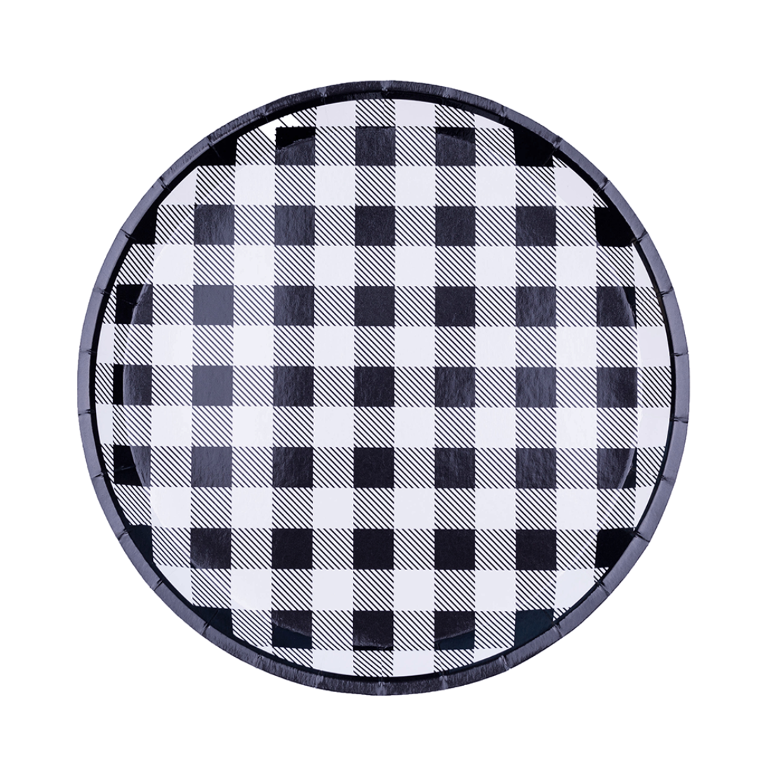 Hey, Bae-Bee Gingham Dinner Plates