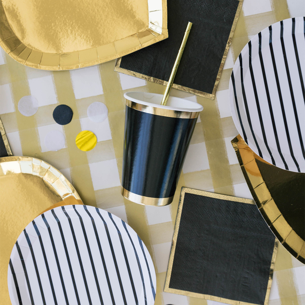 Posh Noir Cocktail Napkins