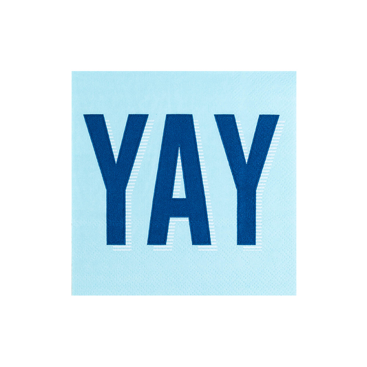 "Yay" Witty Cocktail Napkins