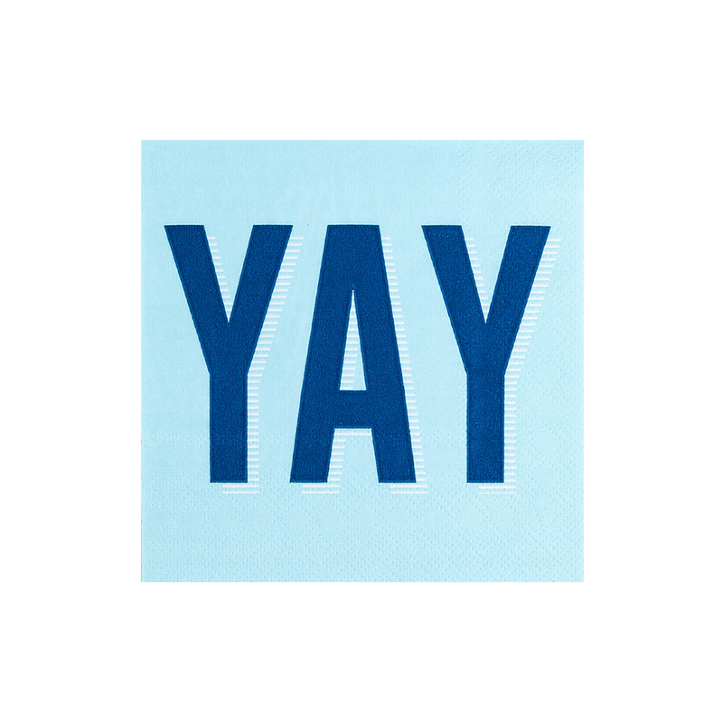 "Yay" Witty Cocktail Napkins