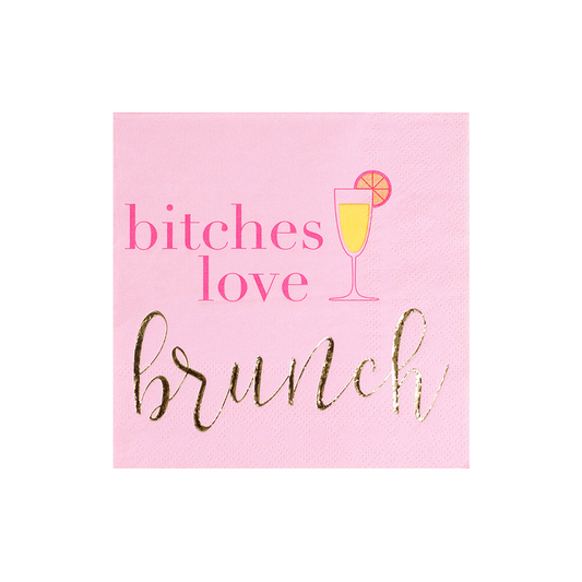 "Bitches Love Brunch" Witty Cocktail Napkins