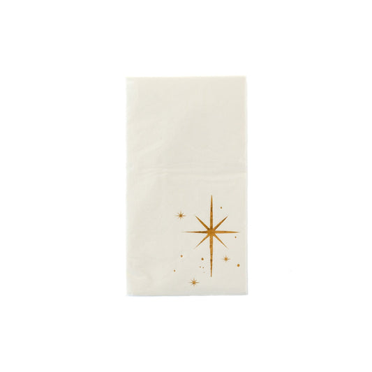 SILENT NIGHT STAR DINNER NAPKINS