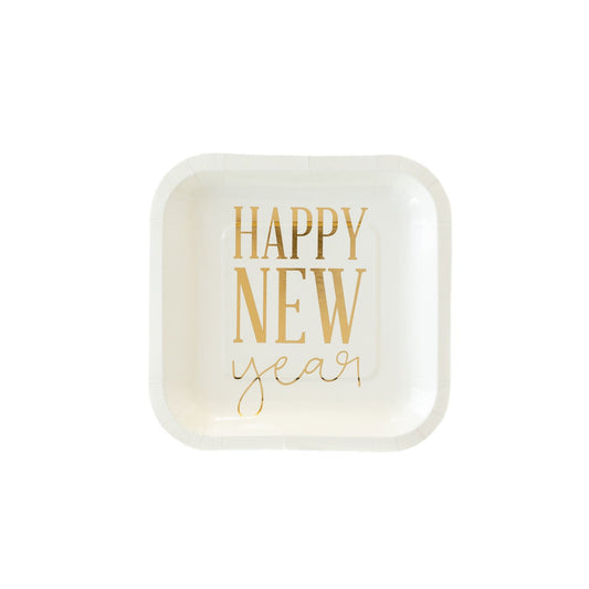 HAPPY NEW YEAR DESSERT PLATE