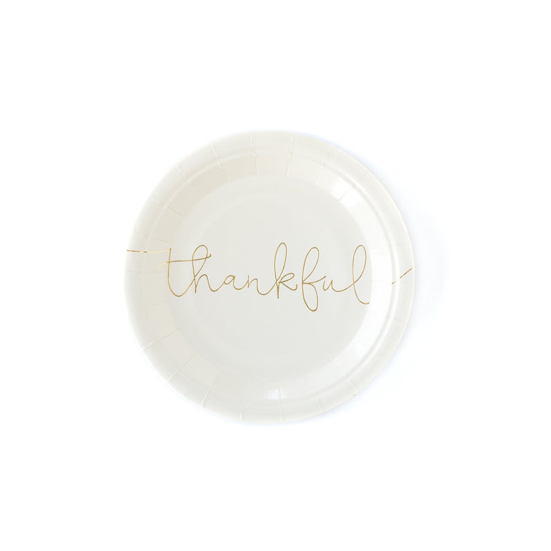 Thankful & Grateful Dessert Plates