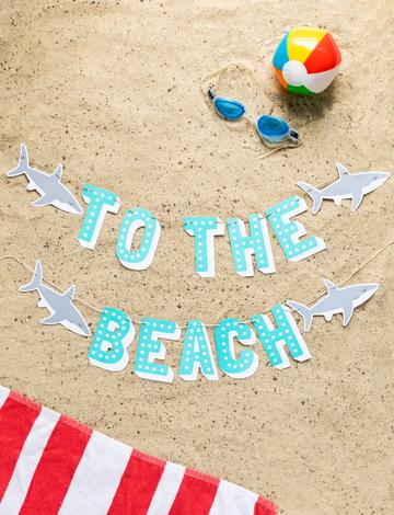 TO THE BEACH BANNER