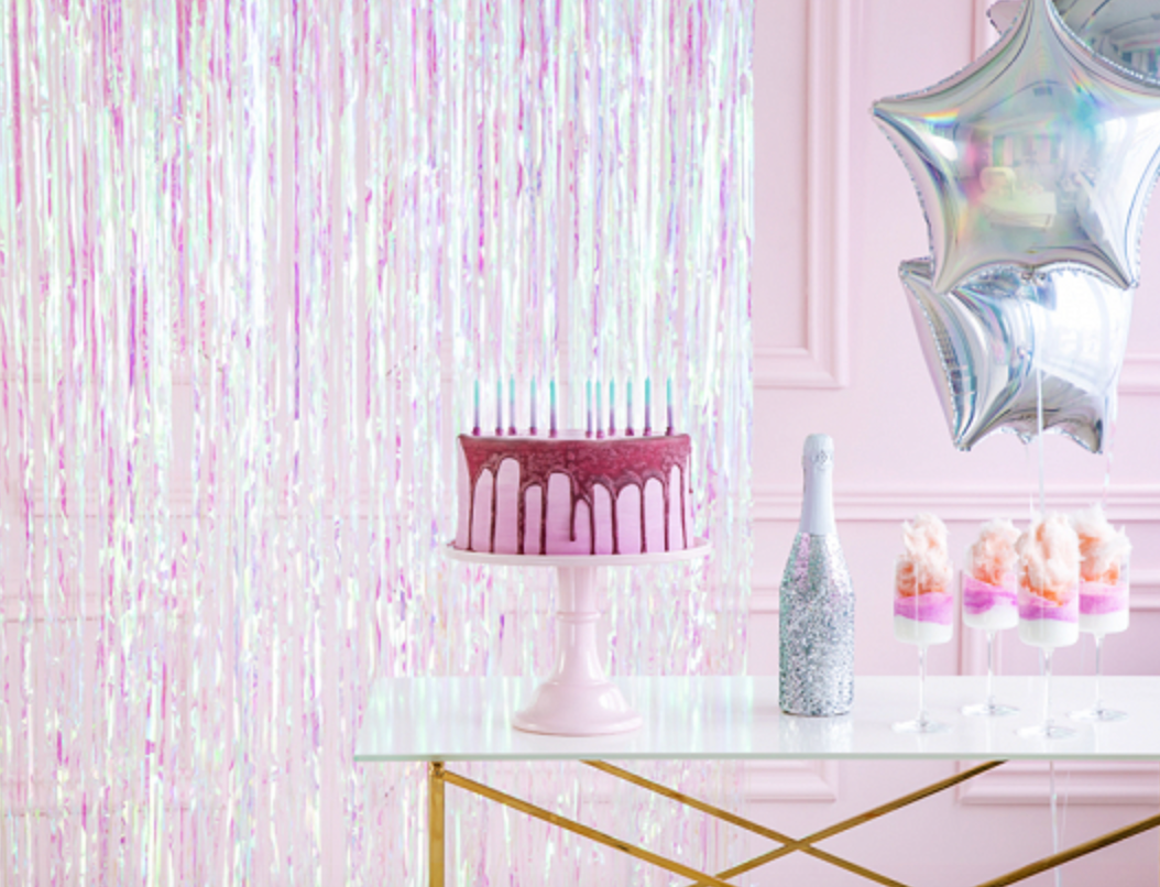 Iridescent Party Curtain