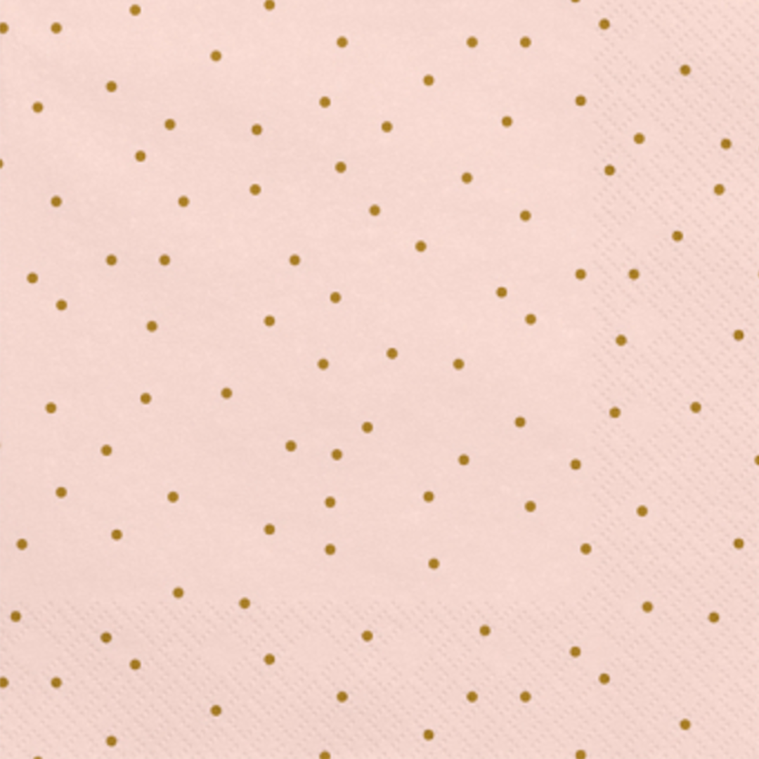 Pink Dotted Dinner Napkin