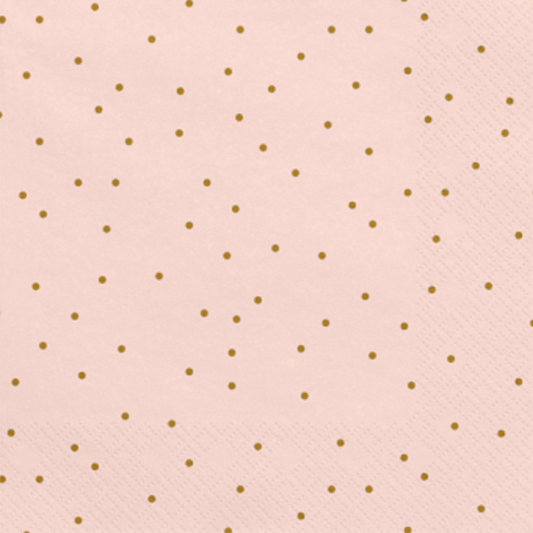 Pink Dotted Dinner Napkin