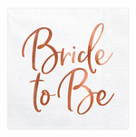 Bride to be Rose Gold Napkins