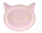 Pink Cat Dessert Plates