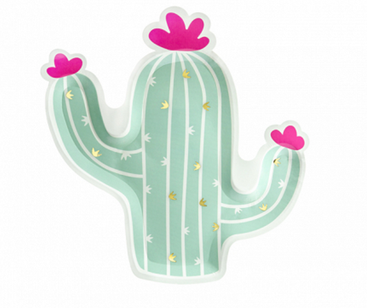 Boho Cactus Dessert Plates