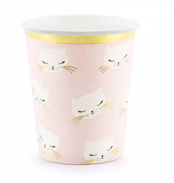 Pink Cat Cups