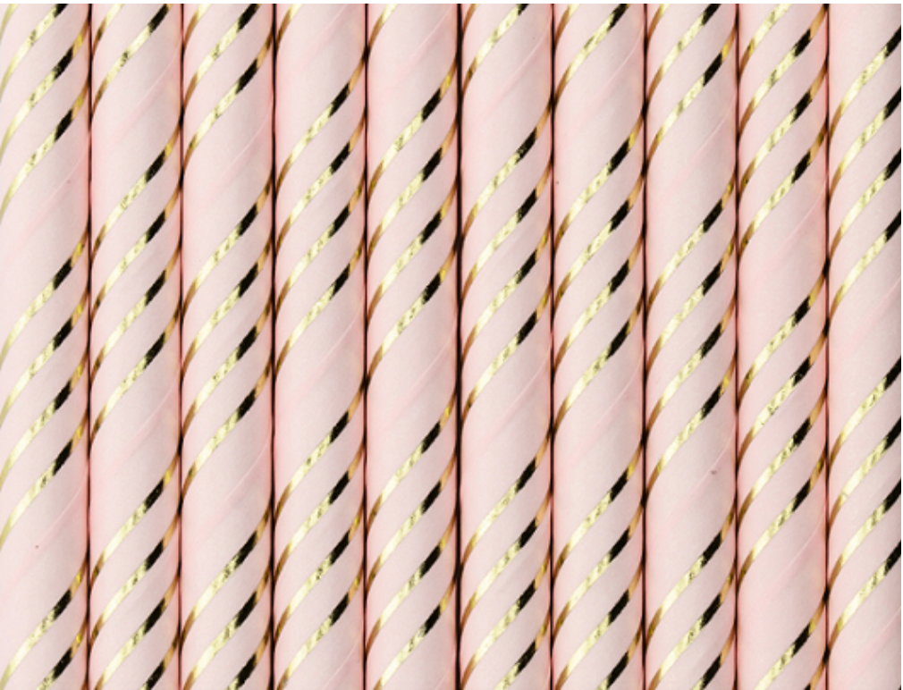 Light Pink Paper Straws