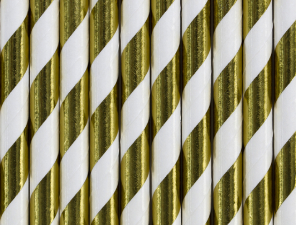 Gold Paper Straws