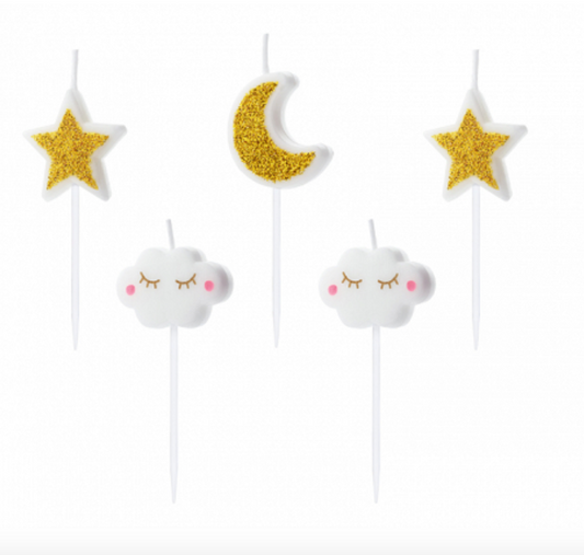 GLITTER STARS & HAPPY CLOUDS CANDLES