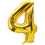 Gold Numbers Foil Balloons