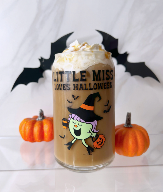 Halloween Little Witch DrinkGlass