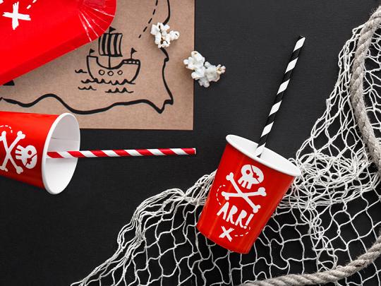 RED PIRATE PAPER CUPS
