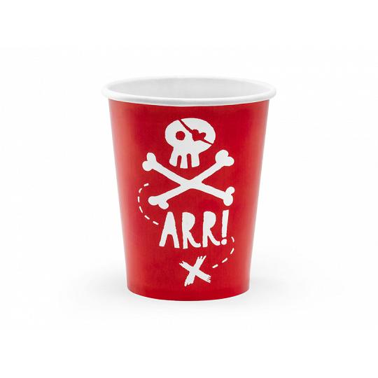 RED PIRATE PAPER CUPS