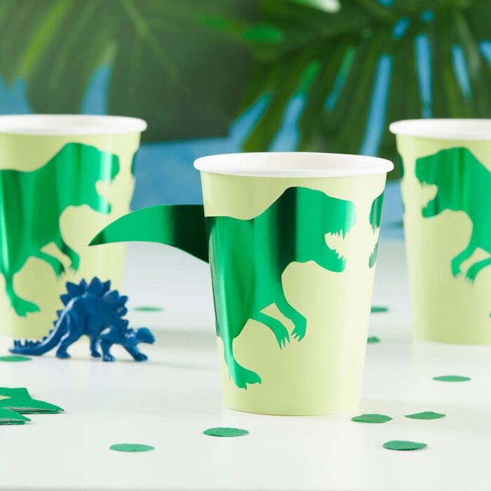 PAPER DINOSAUR CUPS