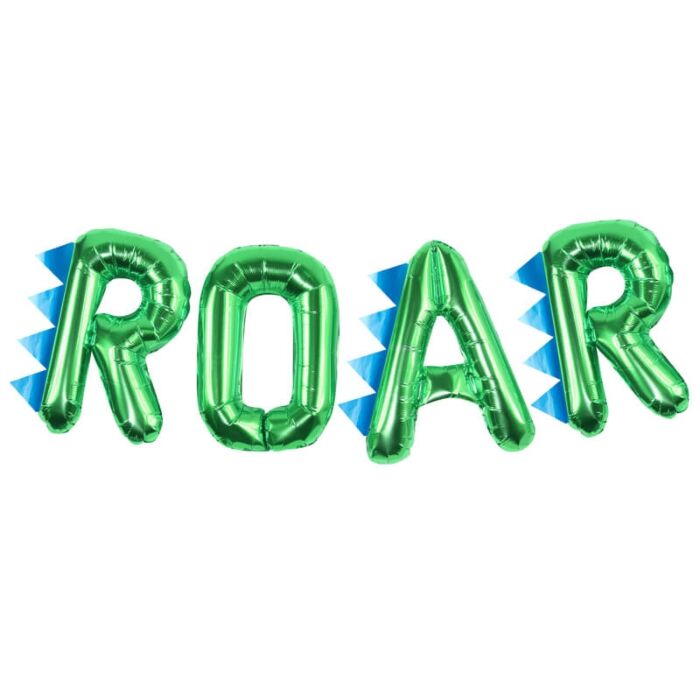 Dinosaur  Party "ROAR" Foil Balloon  Letter Kit