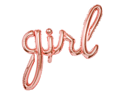 Cursive Girl Foil Balloon